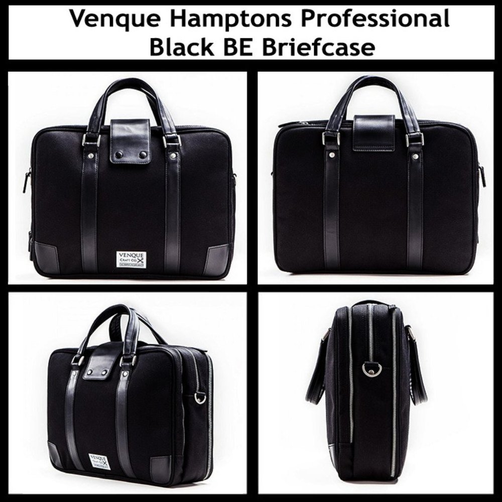 Venque Hamptons Professional Black BE Briefcase
